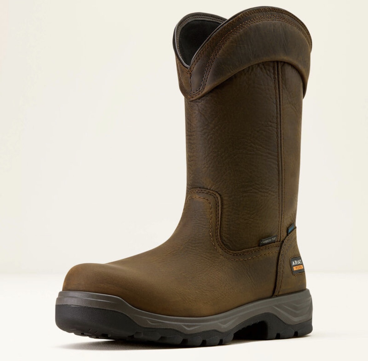 Waterproofing — work boot detail