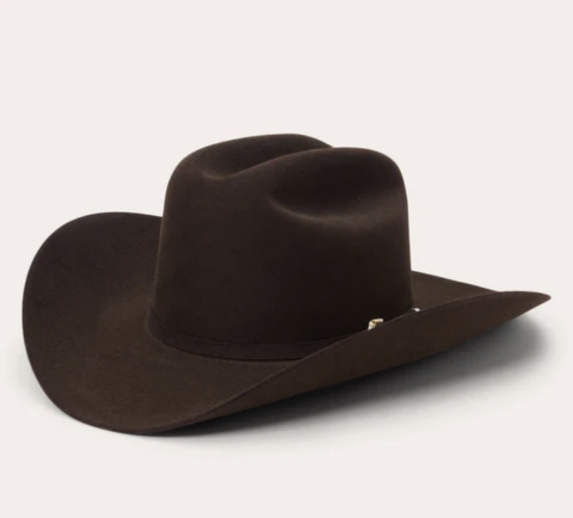 Stetson chocolate brown felt cowboy hat